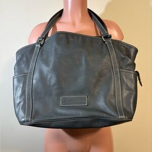 Dooney & Bourke Women’s large tote bag Grey soft leather shoulder purse